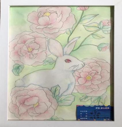 学生作品--水彩画（兔）